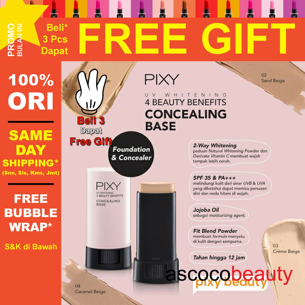 PIXY UVW 4 BB Concealing Base | Conceler / Concealer / Consealing / Concealing ✰ ascocobeauty ✰