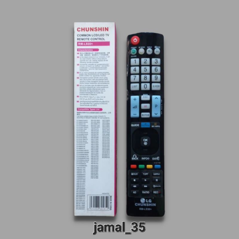 REMOTE REMOT TV LG LCD LED TABUNG SLIM FLAT MULTI