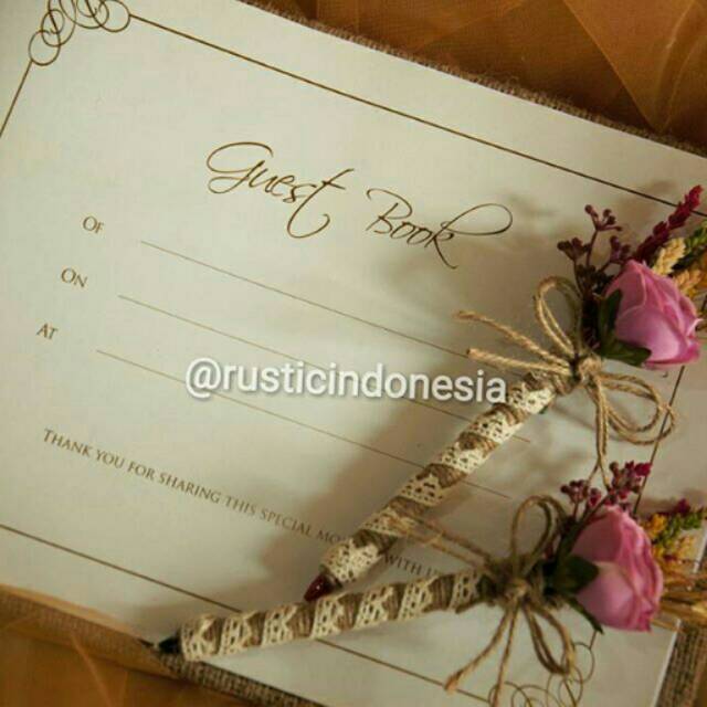

Signing pen wedding pen warna bunga bisa request