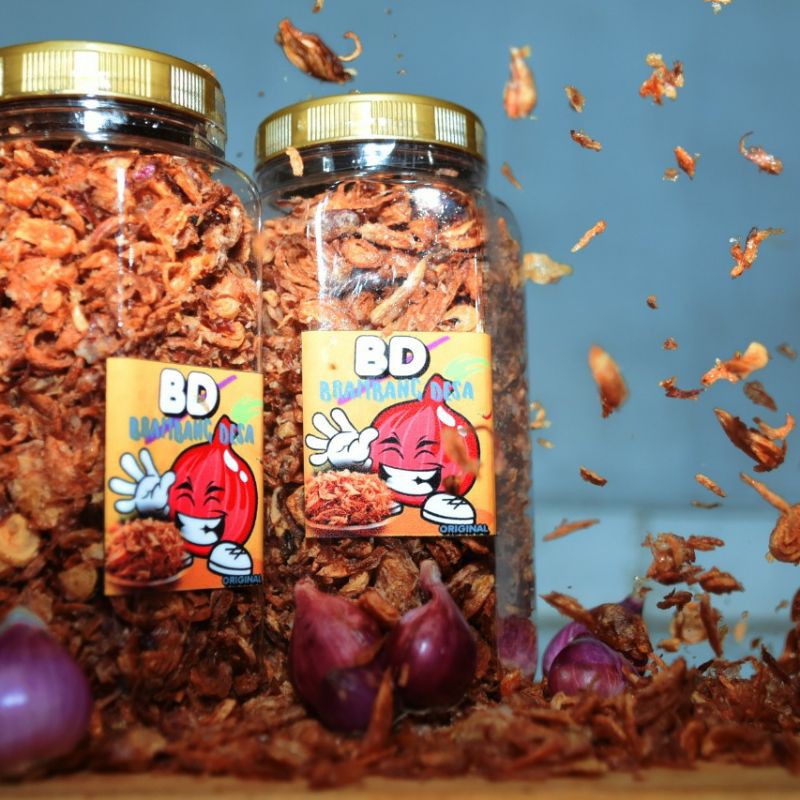 

Bawang goreng brambang desa asli brebes 100% gurih dan nikmat serta murah