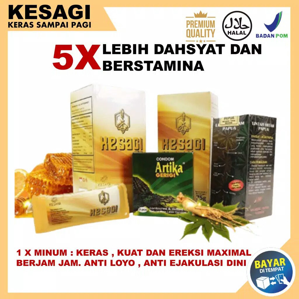 SUPLEMEN KEJANTANAN DAN KEBUGARAN PRIA DEWASA BIKIN KUAT DAN TAHAN LAMA MADU KESAGI HERBAL JANTAN