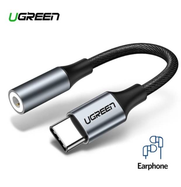 Ugreen Adapter USB Type C to 3.5mm Jack Earphone Cable Audio