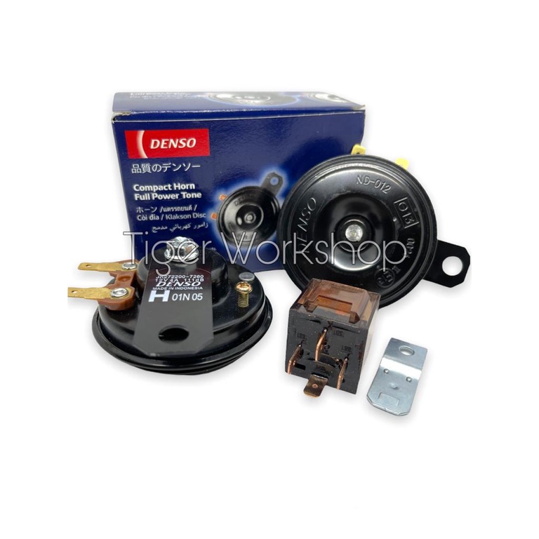 Paket Klakson Denso Plus Relay Klakson Klakson Motor Dan Mobil Klakson Denso