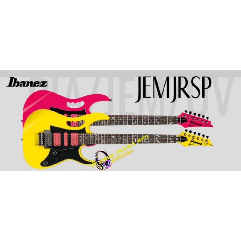 GITAR IBANEZ JEMJRSP YELLOW/PINK STEVE VAI