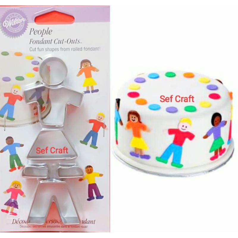 

People fondant cut outs cutter 6 / set Wilton