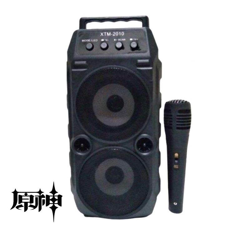 Speaker karaoke mic bluetooth portable