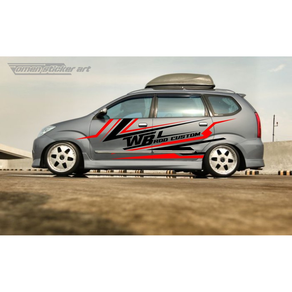 Sticker Cutting Mobil Avanza / Xenia Sticker Custom Termurah Kode 01