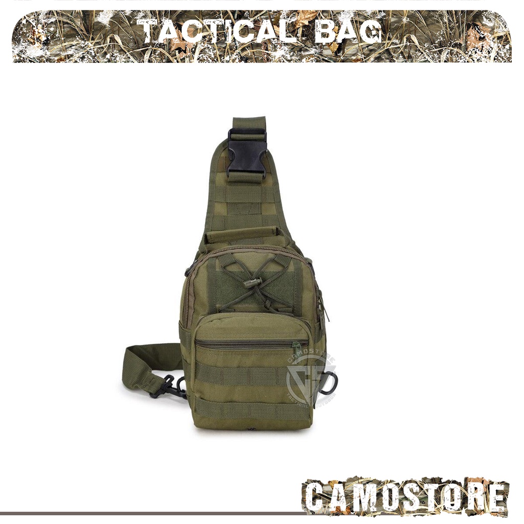 Tactical Slingbag Tas Selempang punggung Army Import
