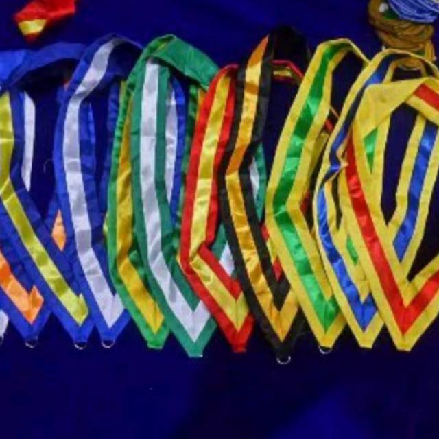 Kalung Wisuda Kalung Kelulusan Sekolah Kain Satin Asli panjang 80 - 120 cm