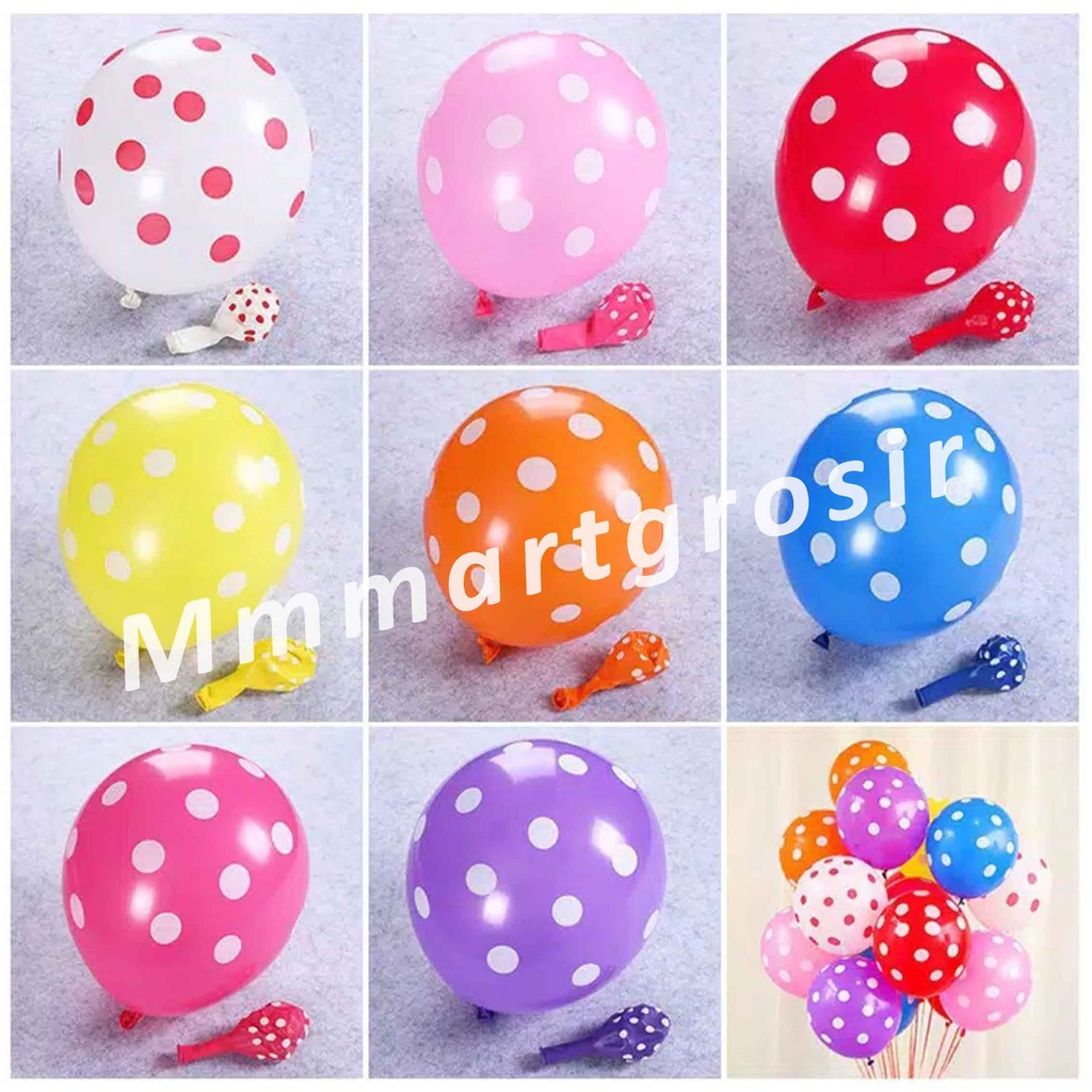 Balon Latex / Balon Tiup Bulat / Balon Bermotif / 1 pack 10pcs