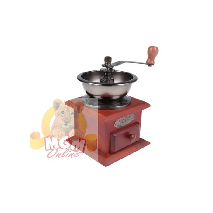 Gilingan Kopi manual / Manual Coffee Grinder Kayu Besar 12CMx12CM