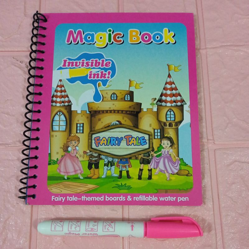 LYSASHOP - MAGIC WATER BOOK / BUKU AJAIB MEWARNAI ANAK GAMBAR MAINAN EDUKASI ANAK-Fairy Tale