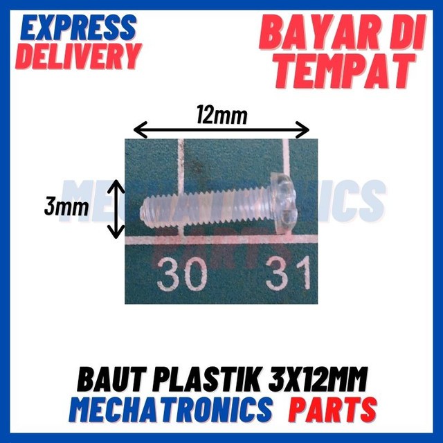 [SKP-9004] BAUT PLASTIK 3X12MM