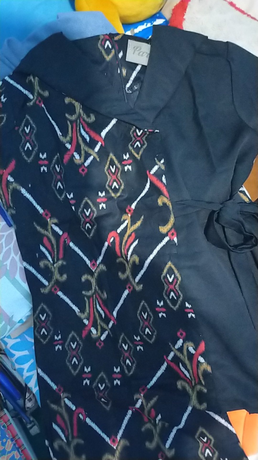 Tey-17 Batik Wanita Asj Sa Hrb026 Kenongo Kemeja Tosca Pendek