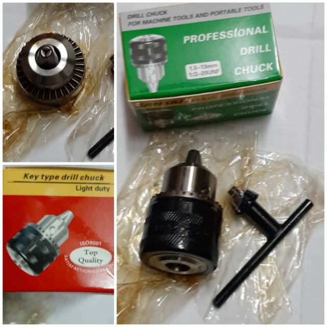 KEPALA MESIN BOR TANGAN 10MM &amp; 13MM / KEPALA BOR