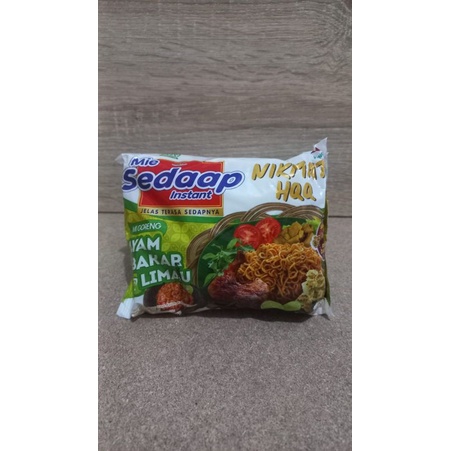 

mie sedap ayam bakar limau