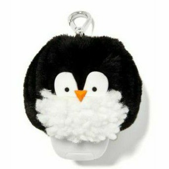 Penguin Pom Pocketbac Holder - BBW Ori Bath &amp; Body Works Hand Sanitizer Pinguin