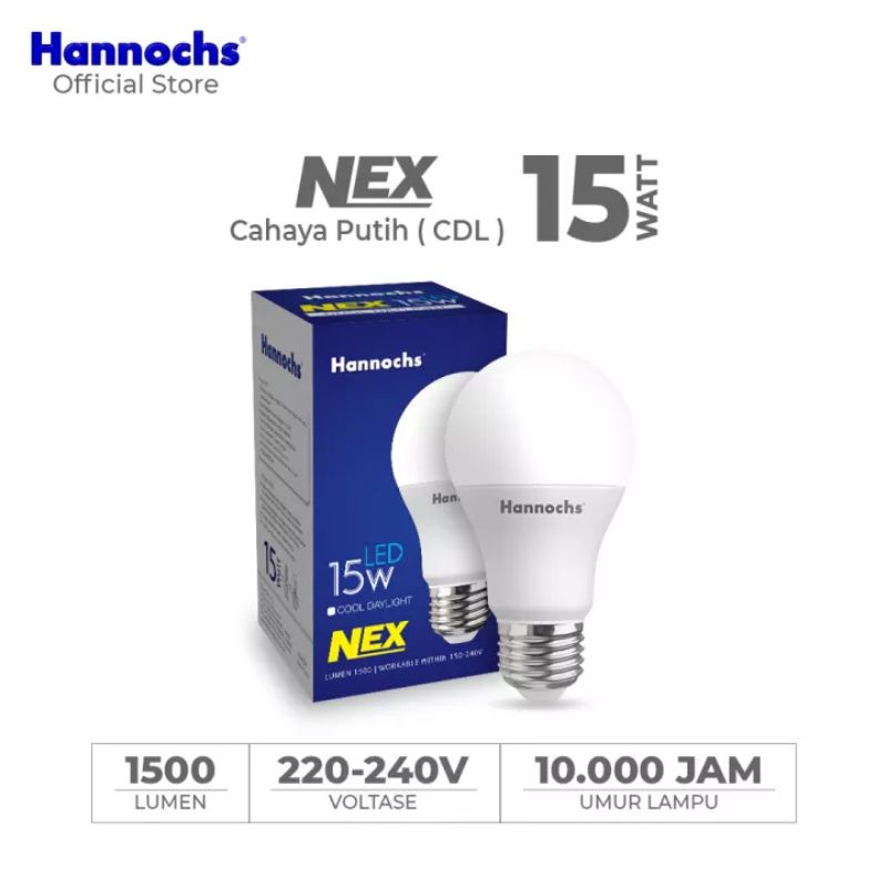 Bohlam Led Hannochs Nex 15w, 15 Watt
