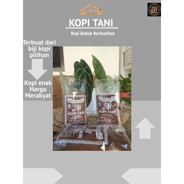 

Kopi hitam kopi bubuk halus Kopi Tani kemasan 100 gram