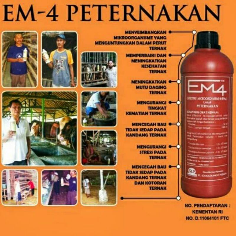 Bio Formulator Penggemuk Hewan Em4 Peternakan 1 liter