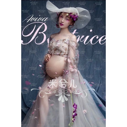 NEW Ready-to-wear 09 Maternity Gown for Photoshoot Dress Gaun Baju Bumil Ibu Hamil