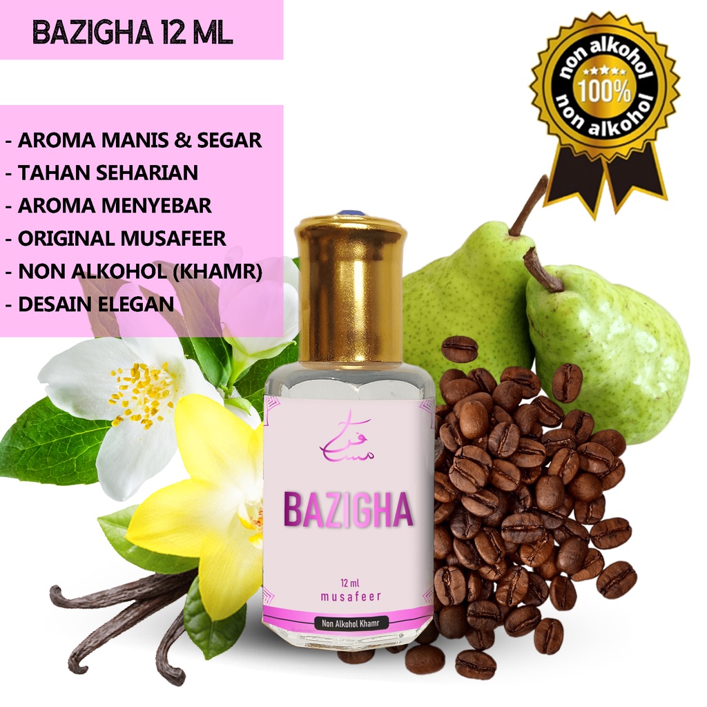 PARFUM BAZIGHA 12 ML | MINYAK WANGI By Musafeer NON ALKOHOL KHAMR 100%