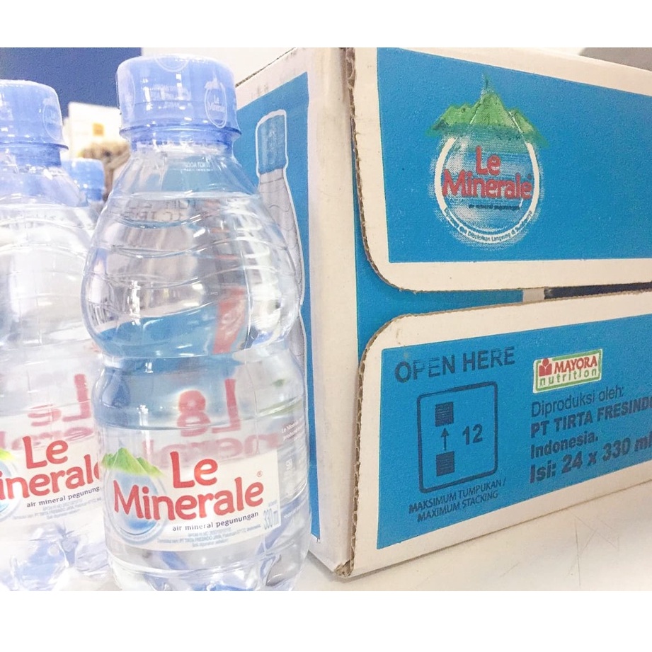 Le Minerale 330 ml |Air Mineral Praktis - Pilih Varian Botol atau Dus