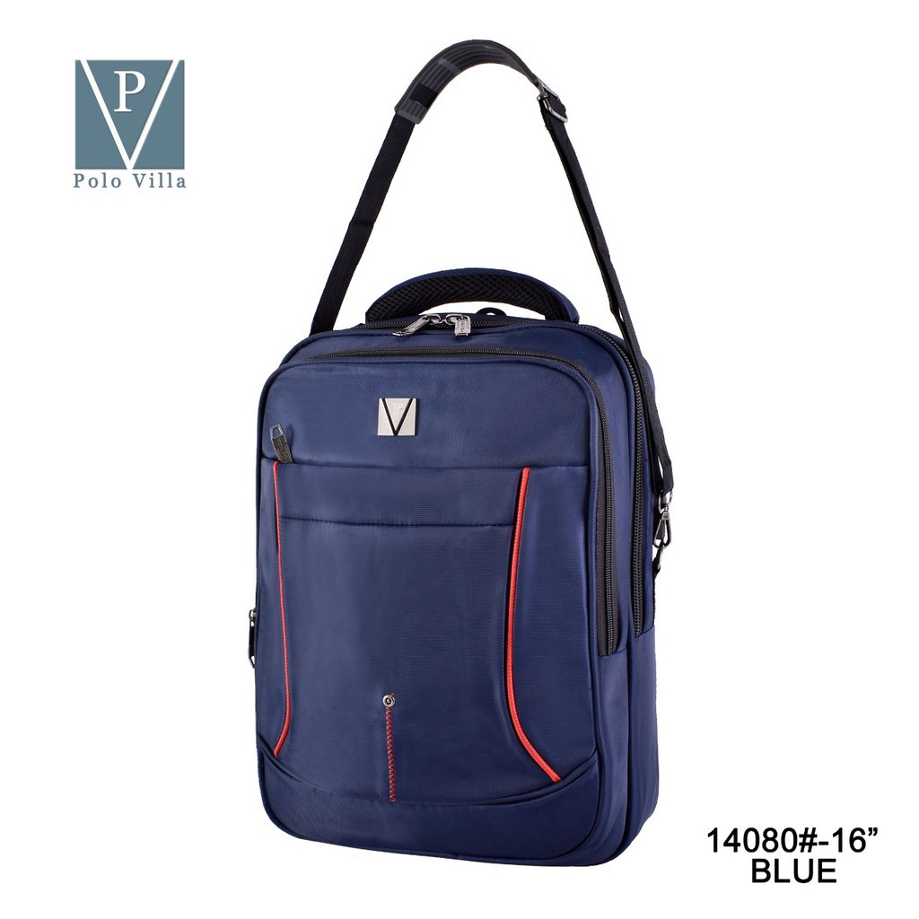 (TSI) Tas Laptop Pria MultiFungsi Polo Villa 14080 Tas Backpack Tas Kerja Fashion