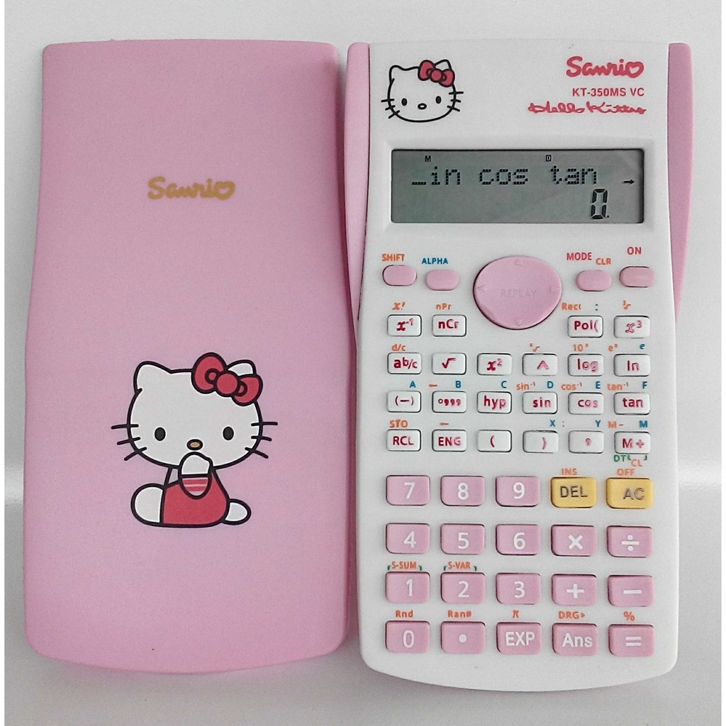 

KALKULATOR SCIENTIFIC KT 350 / KALKULATOR SCIENTIFIC HELLO KITTY / KALKULATOR KARAKTER