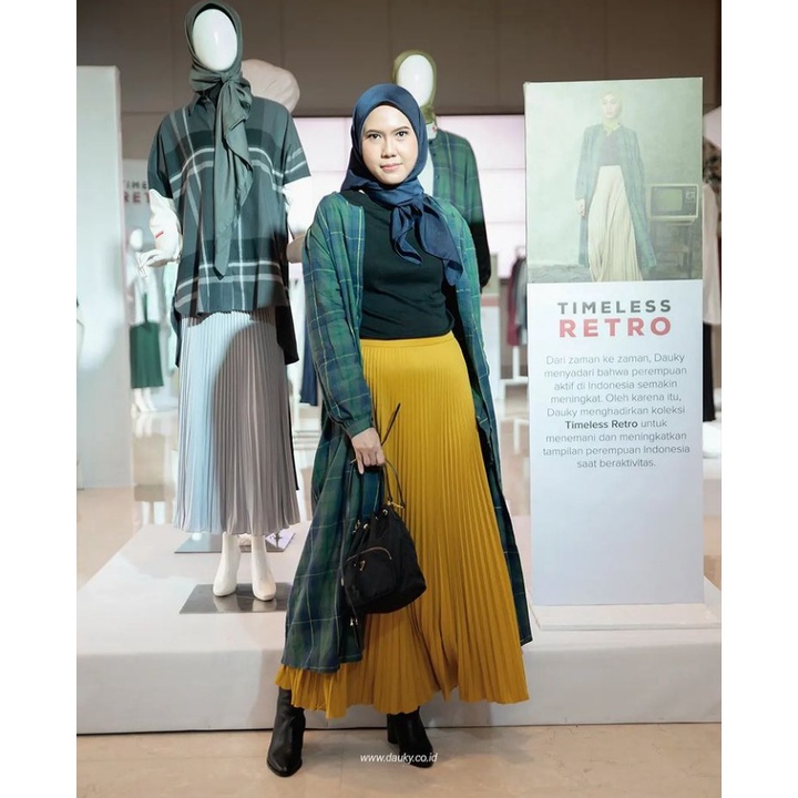 M DRESS TARTAN BY DAUKY/TUNIK PANJANG KEKINIAN DAN TERBARU