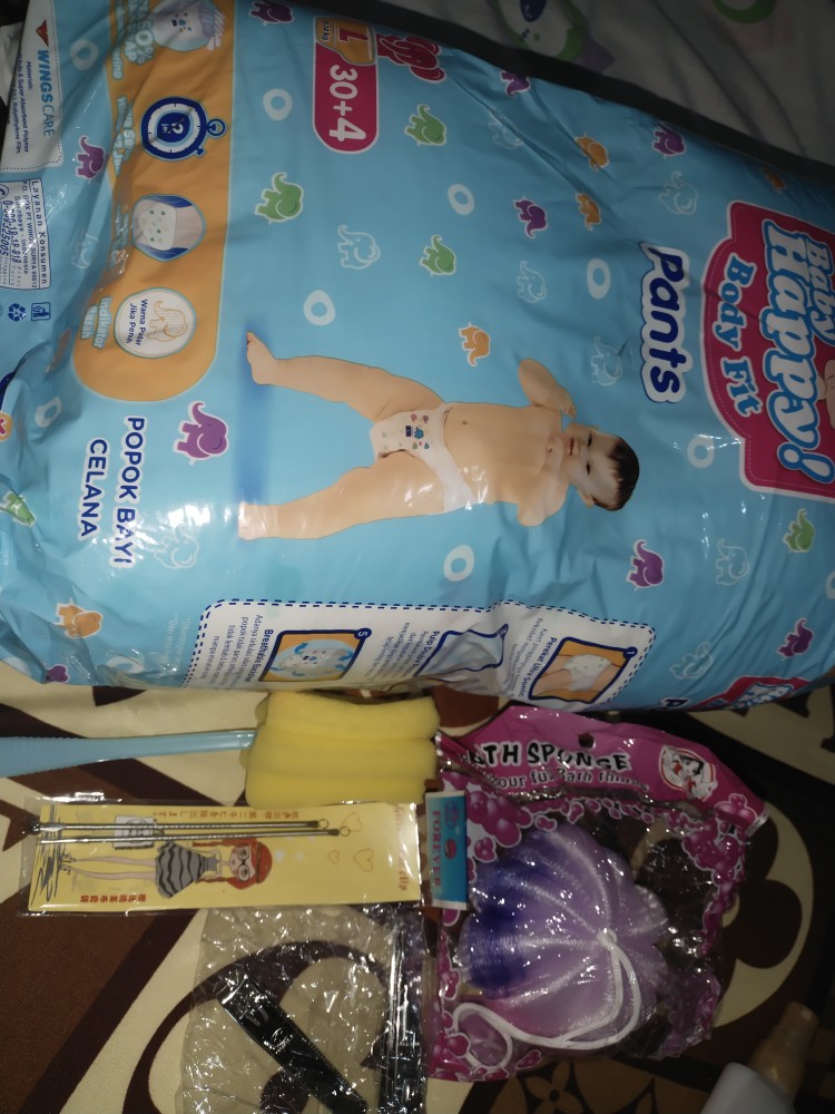 Shower Puff Bath Sponge Mandi Labu Spons Mandi Warna Rainbow Spon Lap Bulat Pelangi Warna Warni