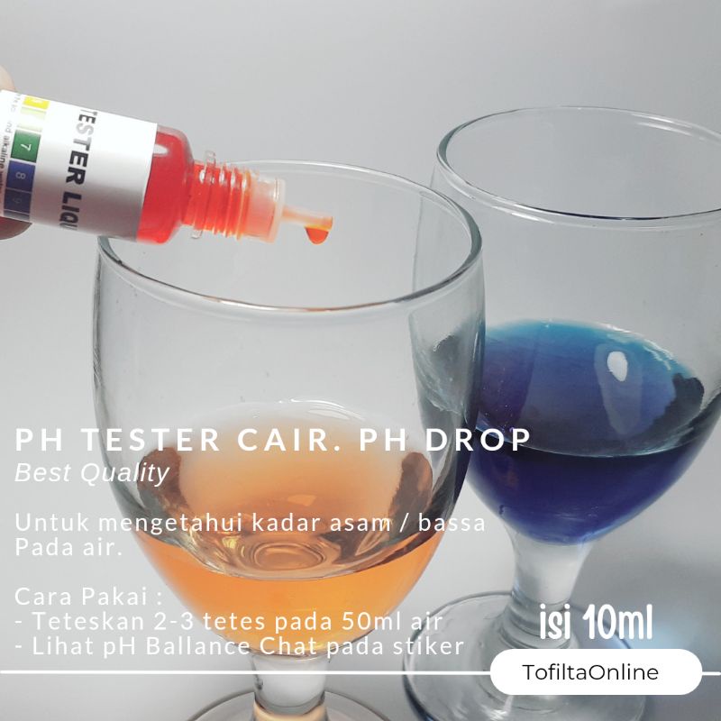 Ph Tester Liquid I Test Asam Basa Air I Aksesoris Kangen Water I Pengukur ph air