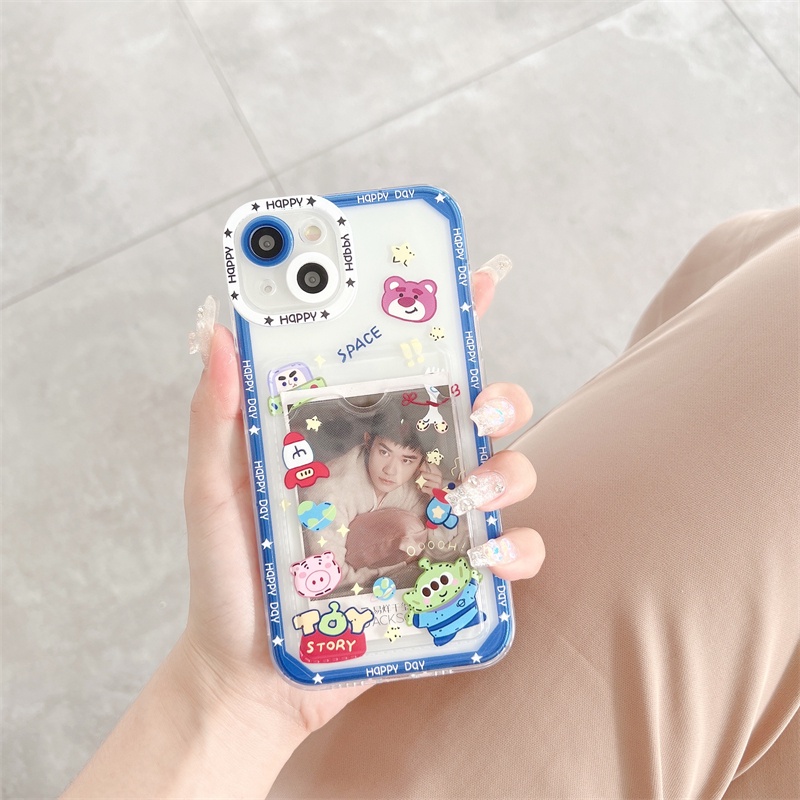 Soft Case Pelindung Anti Jatuh Motif Kartun Untuk iPhone 14 13 12 Pro MAX 11 X XR XS MAX 7 8 Plus