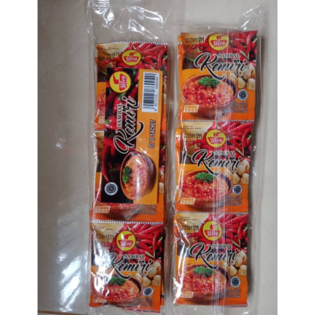 

Sambel uleg kemiri isi 10 sachets
