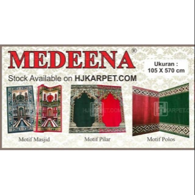 (Gosend) Promo Karpet Permadani Khusus Masjid Motif Polos Merah Ukuran 105x570