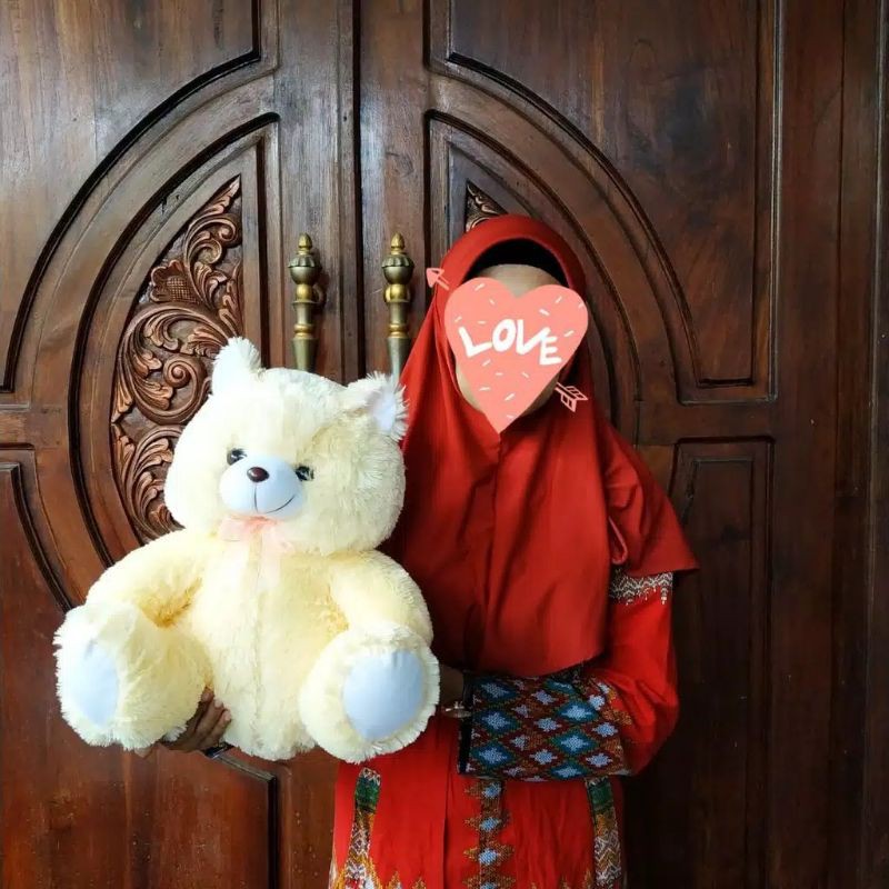 BONEKA TEDDY BEAR 40 CM LUCU / BONEKA BERUANG TEDDY TERMURAH TERLARIS SNI / BONEKA KUALITAS PREMIUM