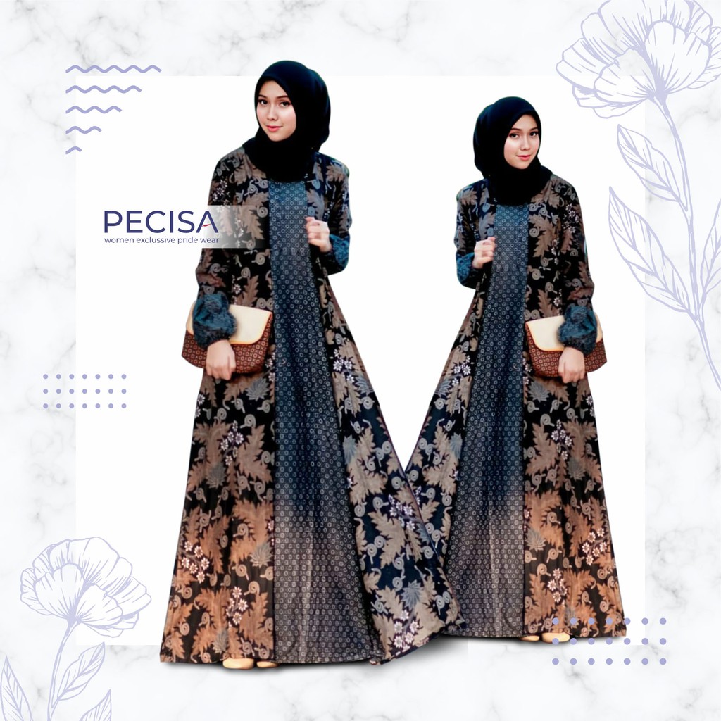 Pecisa Wear / Gamis batik original brand Pecisa Wear / motif E