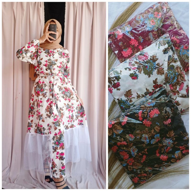 Setelan Gamis Monalisa Tutu