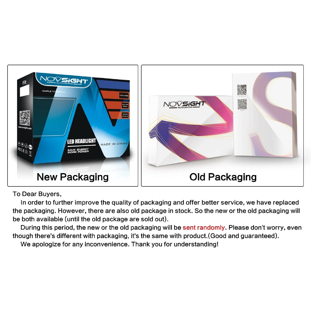 Novsight H4 Hb2 Led Headlight Light Bulbs White 60w 16000lm Xhp50 Chip Shopee Indonesia