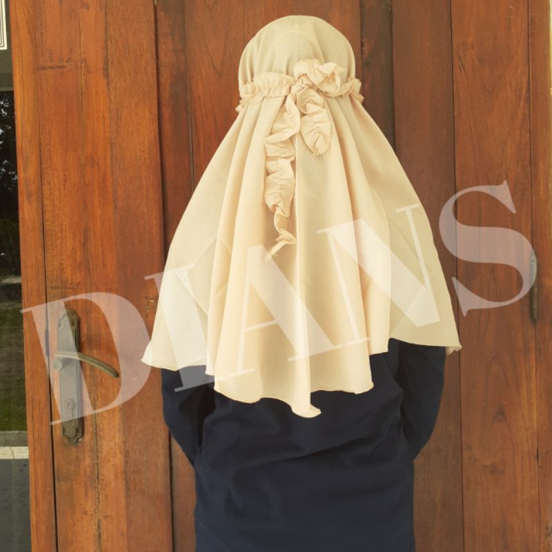 Bergo Renda Tali Kriwil | Bergo maryam renda tali kriwil