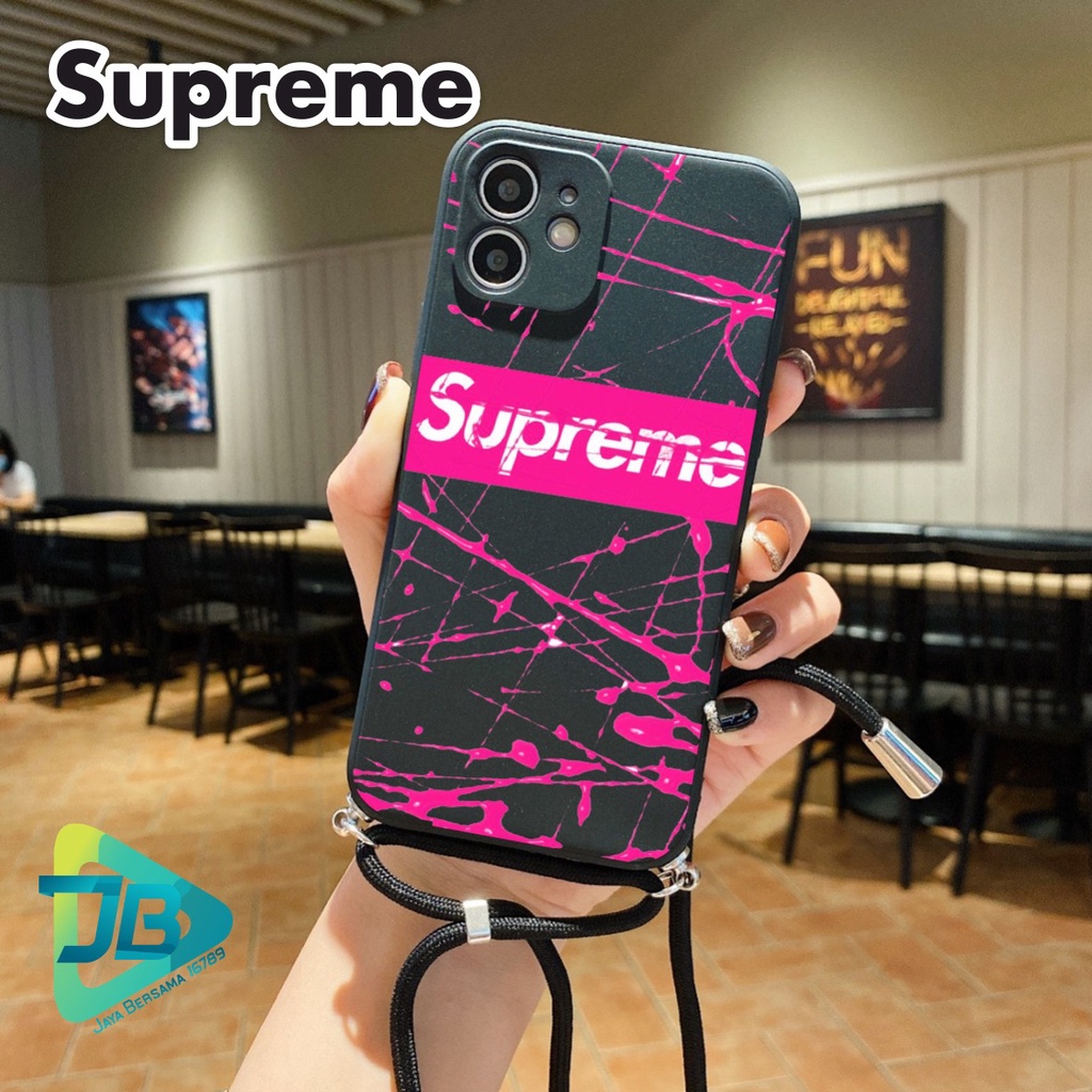 SOFTCASE SILIKON SLINGCASE TALI LANYARD STRAP PHONE MACARON PELINDUNG KAMERA SPORT OPPO VIVO SAMSUNG XIAOMI REALME IPHONE ALL TYPE JB5401