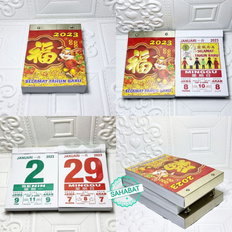 KALENDER HARIAN SOBEK UKURAN SEDANG TAHUN 2023