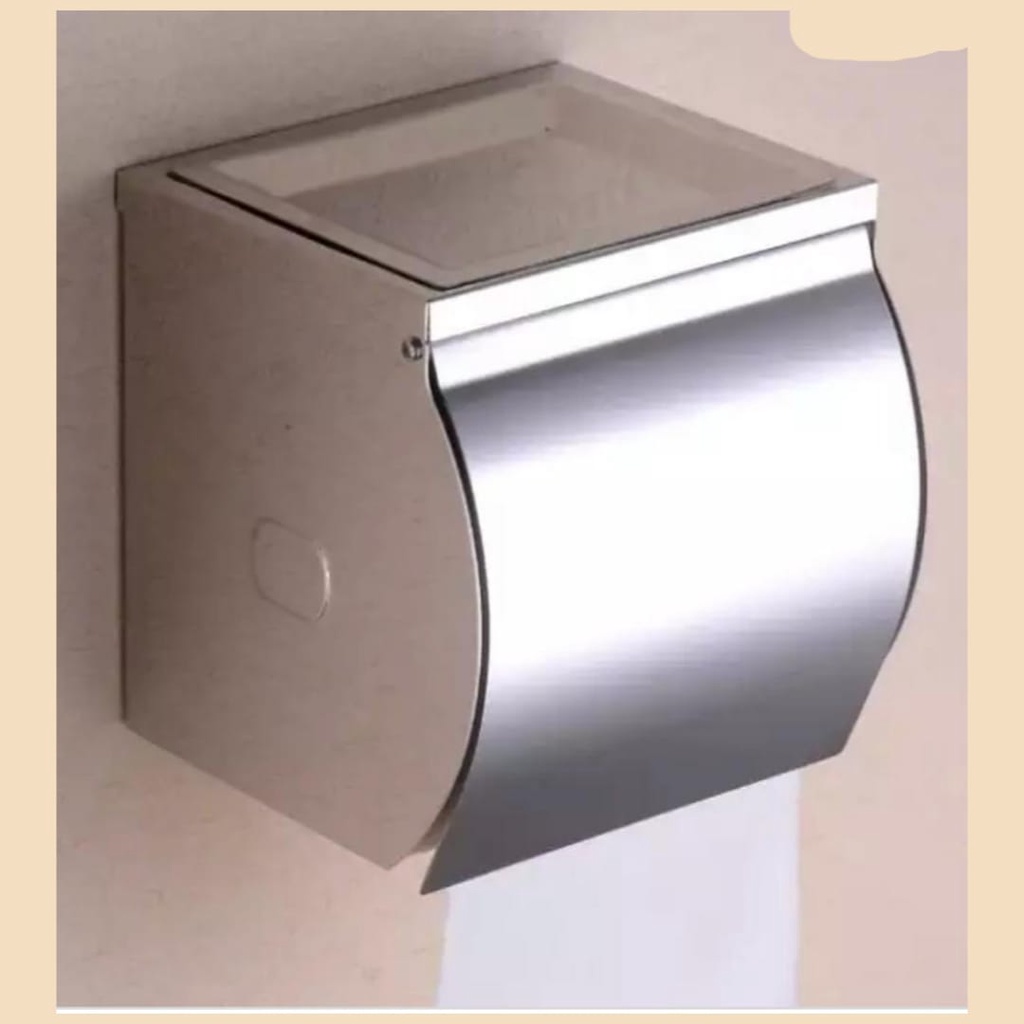 Tempat Tisu Stainless Tisu Gulung Toilet | Tempat Tisu Asbak