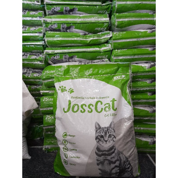 (Paket 2 KARUNG) Pasir Kucing Gumpal JossCat 25 liter