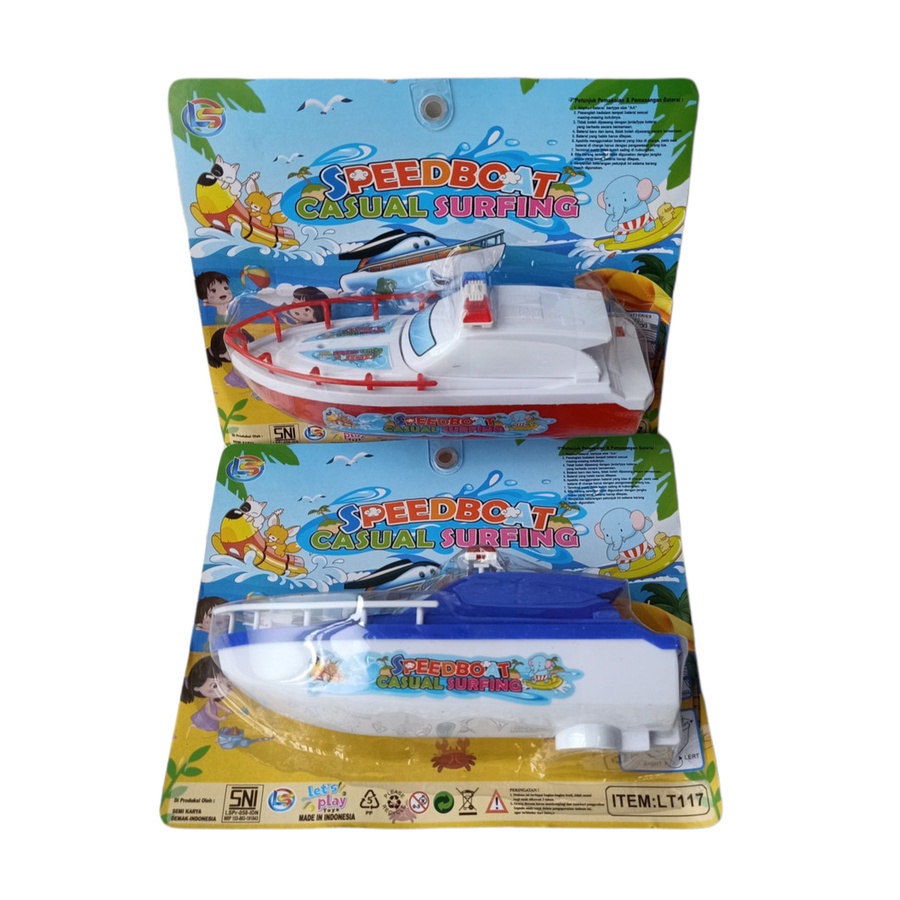 Mainan Edukasi Anak Perahu Air Speed Boat LT 117 - Kado hadiah Ulang tahun Mainan Perahu Anak Laki Laki Usia 3 4 5 6 7 Tahun