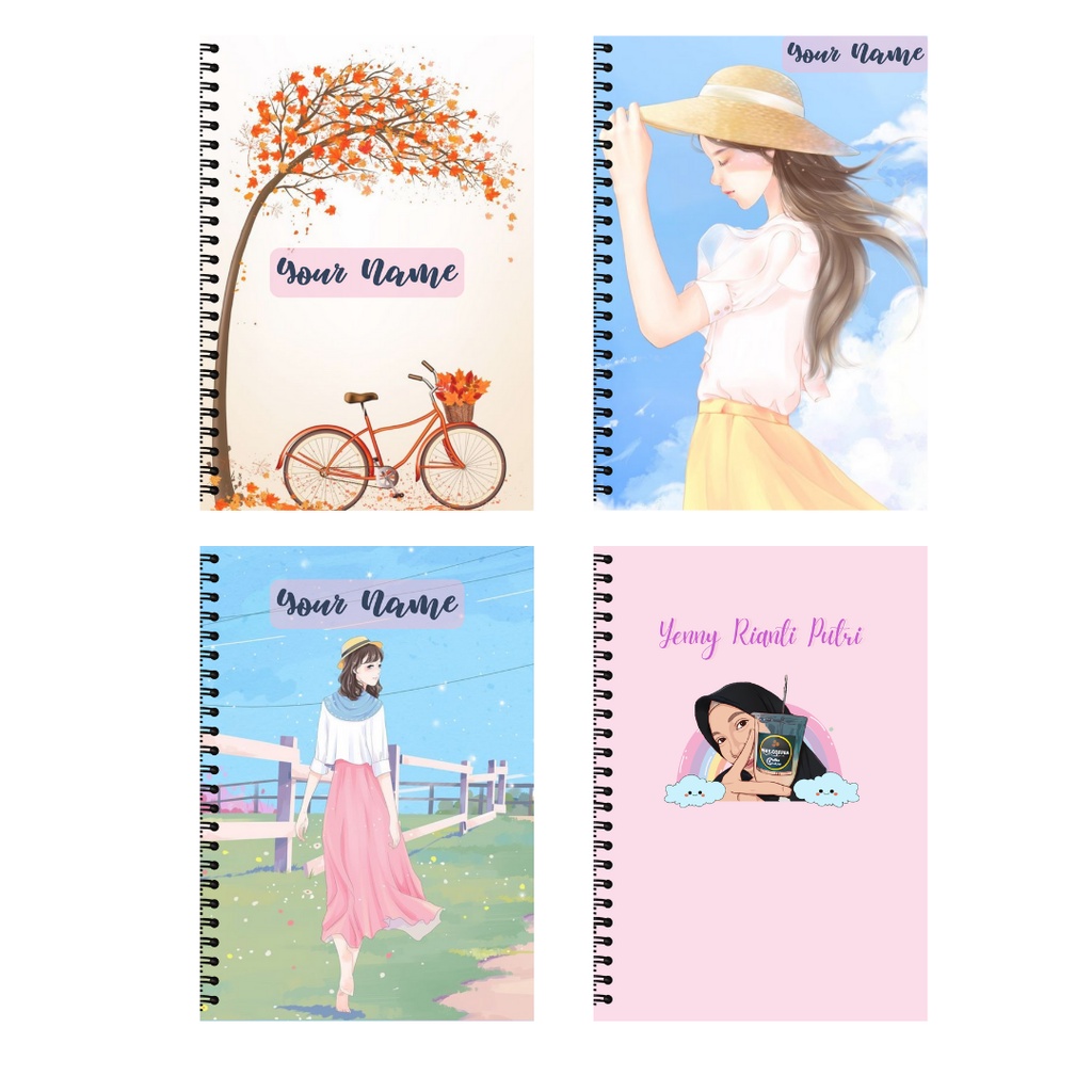 

Notebook Custom Suka Suka / aesthetic / sketsa wajah by cuanchan