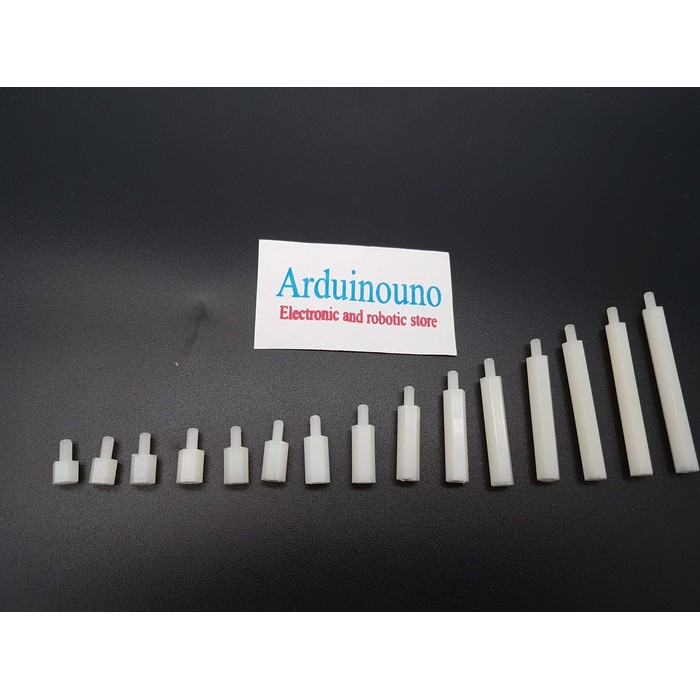 Spacer plastik Plastic M3 Nylon Hex hexagonal Screw M3x45+6 High 45mm