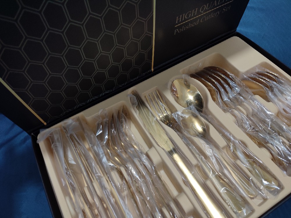 Regashi Premium Sendok Garpu Pisau Set Stainless Steel 304 | Premium Cutlery Gift Set