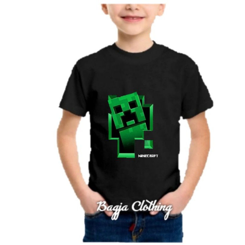 kaos anak minicraft baju anak minecraft