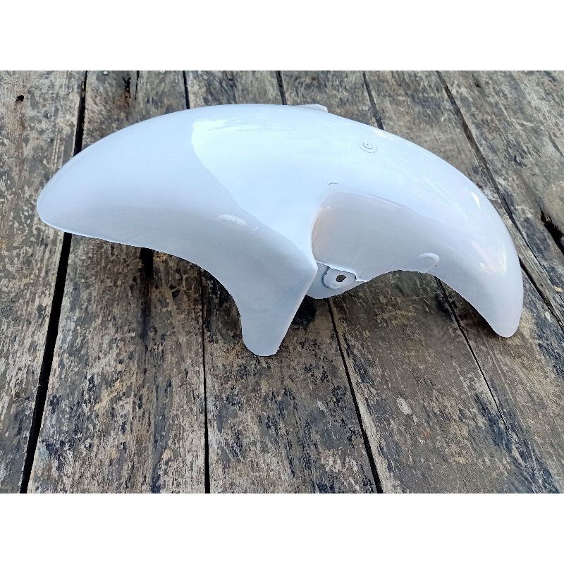 slebor depan ninja 150 rr krr warna putih